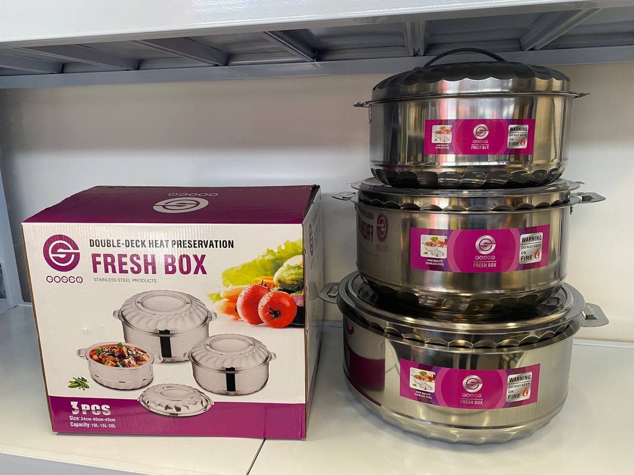 Food Warmer set of 3.
